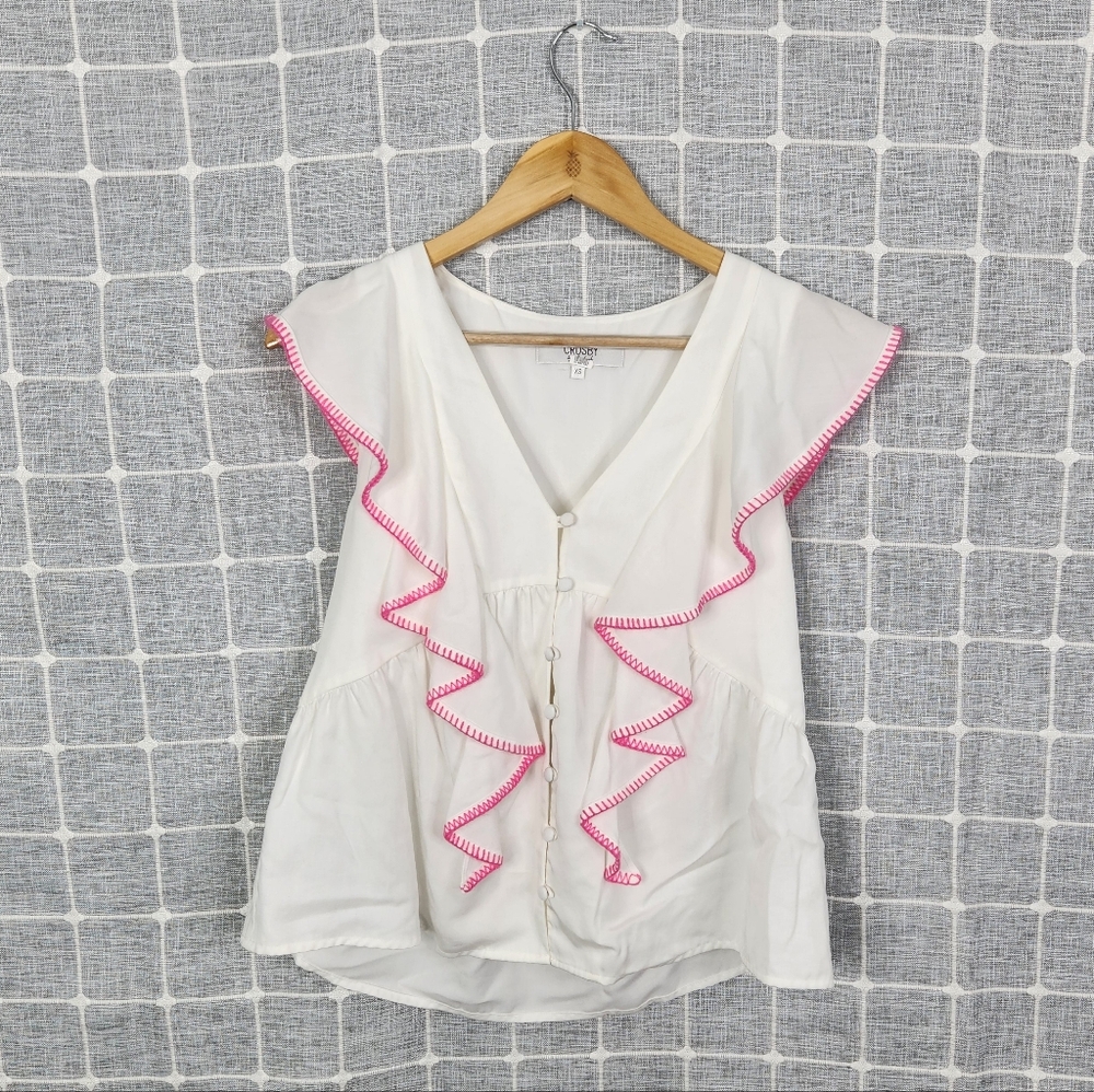 Crosby by Mollie Burch Ruffle Blouse